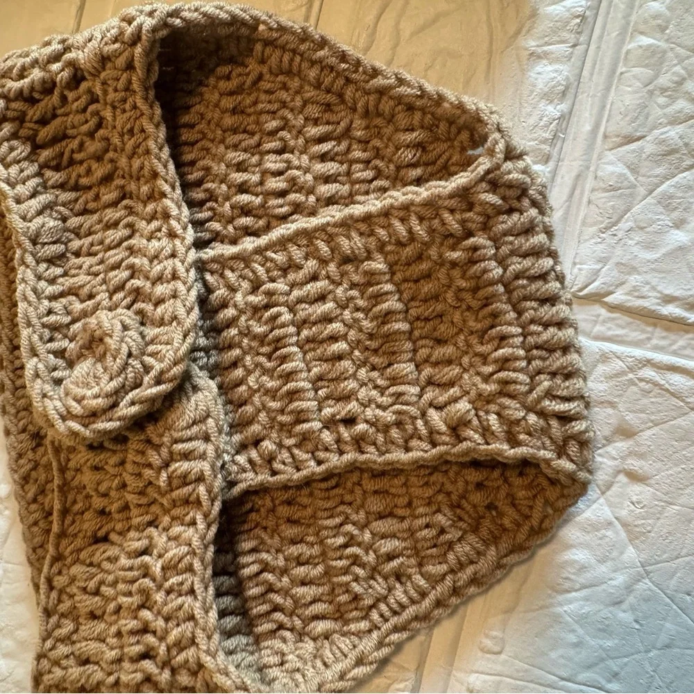 Newborn Green and Tan Crochet Baby Yoda Costume Set